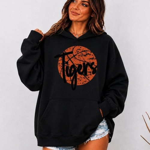 Tigers basketball hoodie - tigers,
