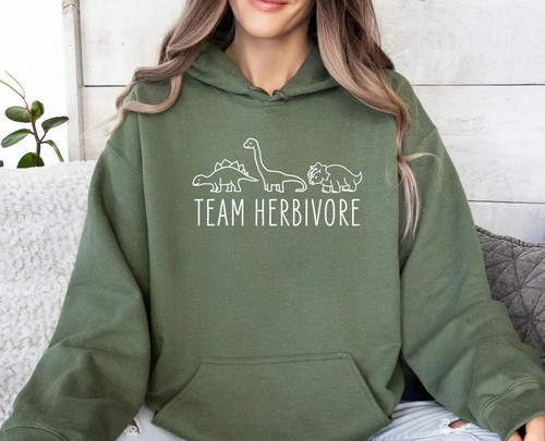 Vegan hoodie team - vegan, herbivore